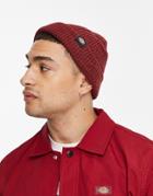 Dickies Woodworth Waffle Beanie In Red