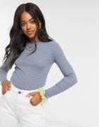 Cotton: On Long Sleeve Top In Stripe-multi