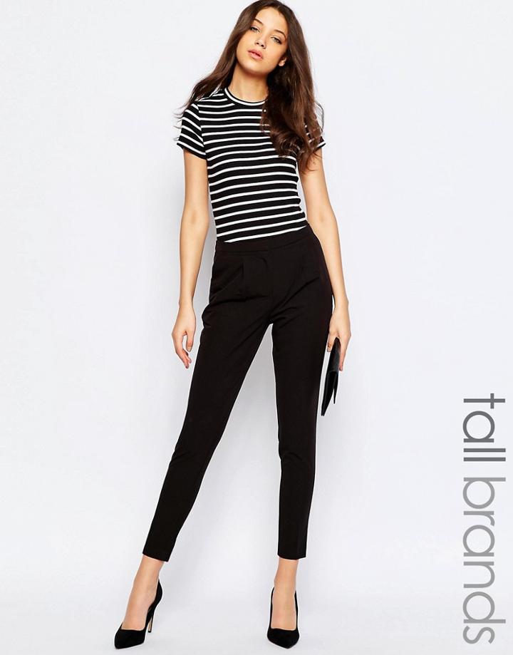 New Look Tall Peg Leg Pant - Black