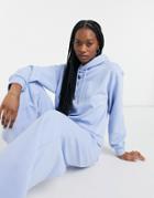 & Other Stories Cotton Hoodie In Light Blue - Mblue - Part Of A Set-blues