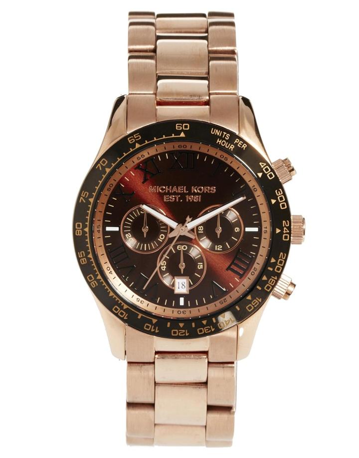 Michael Kors Watch Mk8247 Rose Gold Stainless Steel Bracelet