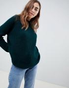 Moves By Minimum Round Neck Straight Sweater - Green