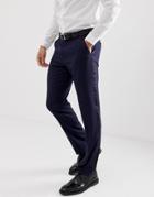 Asos Design Slim Tuxedo Suit Pants In Navy