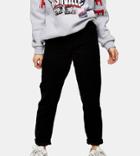 Topshop Petite Mom Jeans In Black Cord