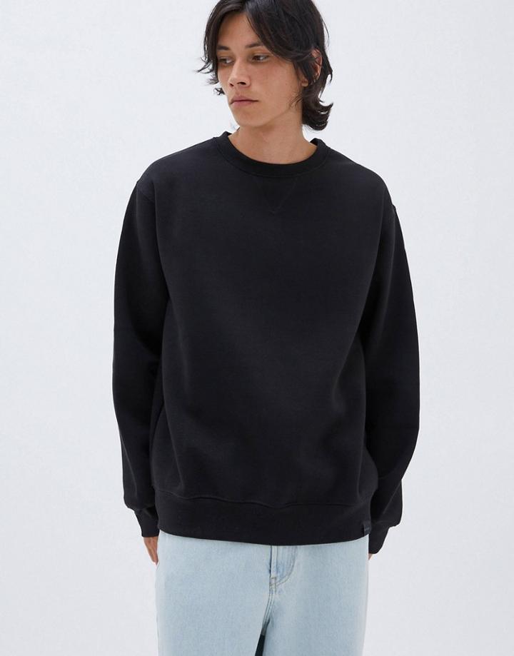 Pull & Bear Join Life Sweatshirt In Black