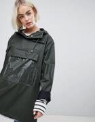 Rains High Shine Camp Anorak - Green