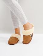 Bedroom Athletics Molly Double Faced Sheepskin Mule - Brown
