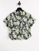 Volcom Can't Betamed Shirt In Tropical Print - Part Of A Set-multi