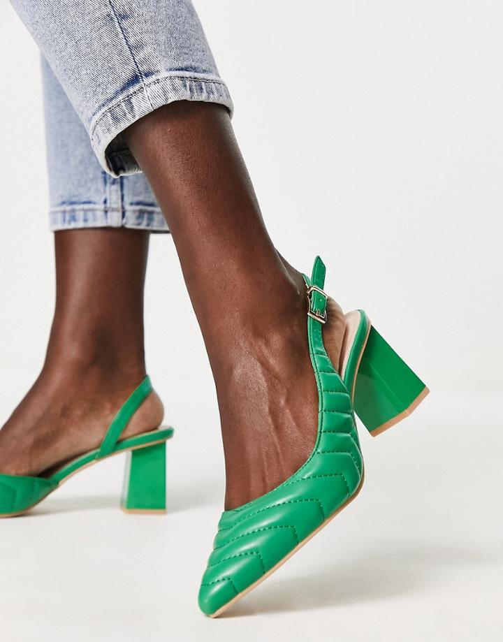 Raid Adonis Mid Heel Shoes In Green