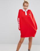 Lazy Oaf X Hello Kitty Rugby Shirt Dress - Red