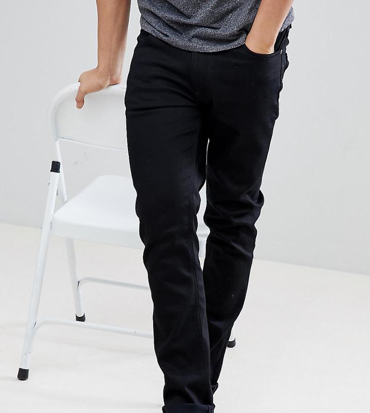 Nudie Jeans Co Lean Dean Jeans Dry Ever Black - Black