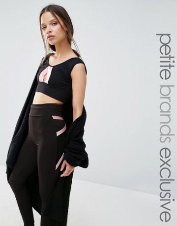 Quontum Petite Contrast Crop Top