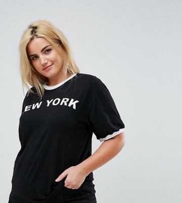 Chorus Plus New York Logo T-shirt - Black