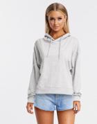 Brave Soul Kaden Crop Hoodie-grey