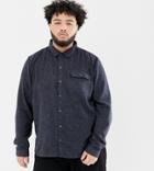 Another Influence Plus Fleck Shirt-navy