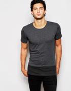 Minimum Contrast Panel T-shirt - Gray
