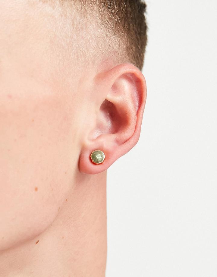 Designb Plug Stud Earrings In Gold