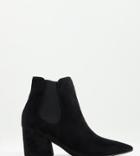 Simply Be Wide Fit Catherine Block Heeled Boots In Black