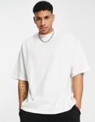 Topman Extreme Oversized Fit Organic T-shirt In White