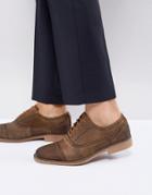 Steve Madden Raine Brogue Shoes In Brown - Brown