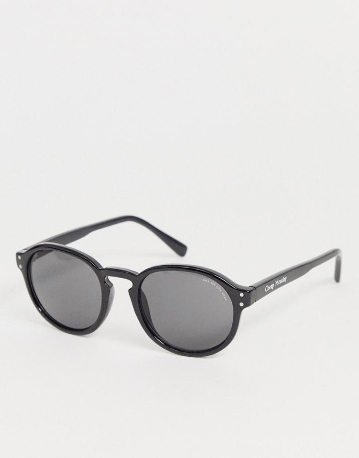Cheap Monday Cystic Circular Sunglasses - Black