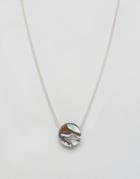 Wolf & Moon Marble Necklace - Multi