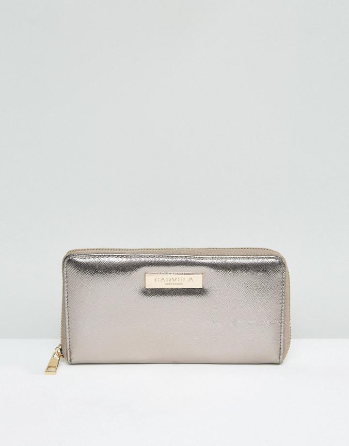 Carvela Alis Zip Around Purse - Silver