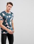 Ted Baker Leaf Print T-shirt - Pink