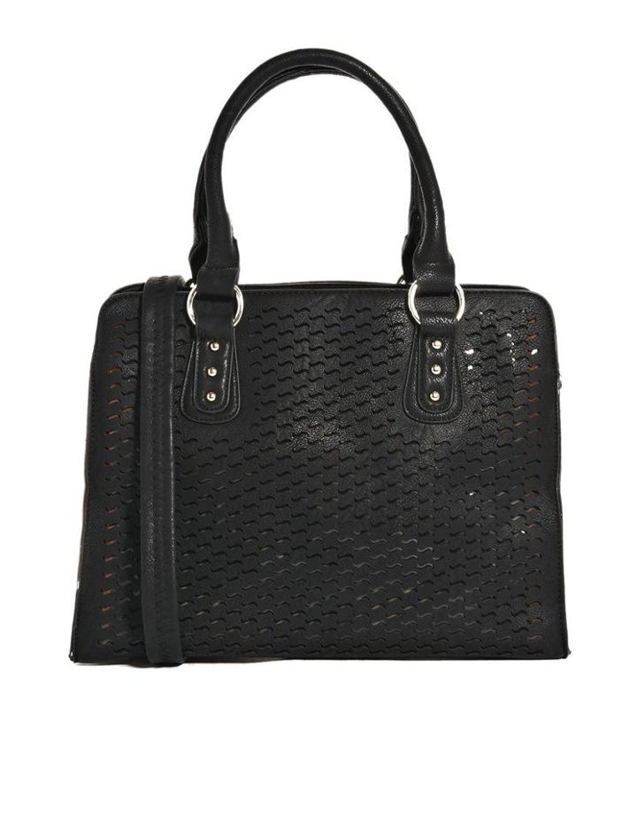 Johnny Loves Rosie Black Handbag