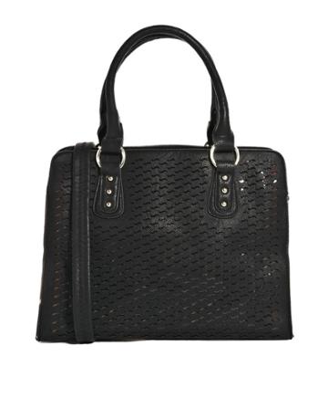 Johnny Loves Rosie Black Handbag