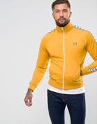Fred Perry Laurel Wreath Tape Track Jacket In Yellow - Yellow