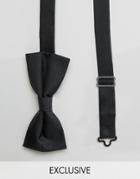 Noose & Monkey Poly Bow Tie - Black