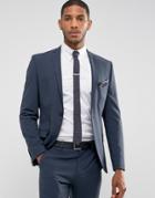 Selected Homme Super Skinny Suit Jacket In Stretch In Navy - Navy