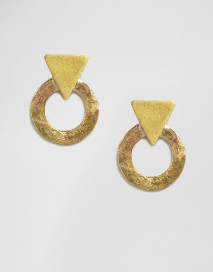 Made Mix Shape Stud Earrings - Gold