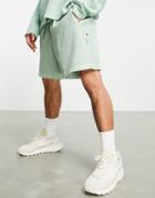 Reebok Natural Dye Waffle Shorts In Sage Green