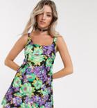 Reclaimed Vintage Inspired Cami Mini Dress In Floral-multi