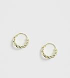 Kingsley Ryan Sterling Silver Gold Plated Chunky Twisted Hoop Earrings - Gold