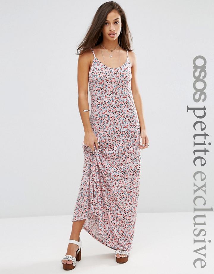 Asos Petite Ditsy Maxi Dress - Multi