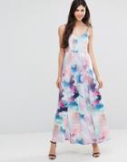 Yumi Cloud Digital Maxi Dress - Multi