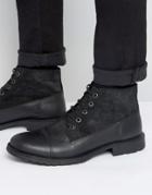 Jack & Jones Kingsley Lace Up Boot - Black