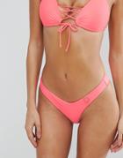 Body Glove Mid Rise Bikini Bottom - Pink