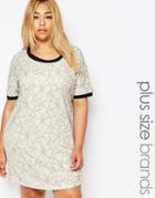 Junarose Lace Shift Dress - Cream