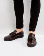 Fred Perry X George Cox Leather Tassel Loafers Red - Red