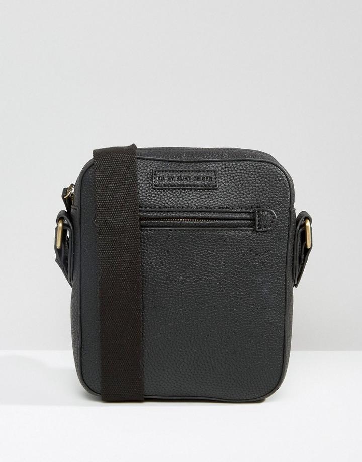 Kg By Kurt Geiger David Flight Bag In Black - Black