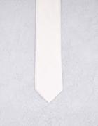 Gianni Feraud Wedding Plain Satin Tie In Mink-neutral
