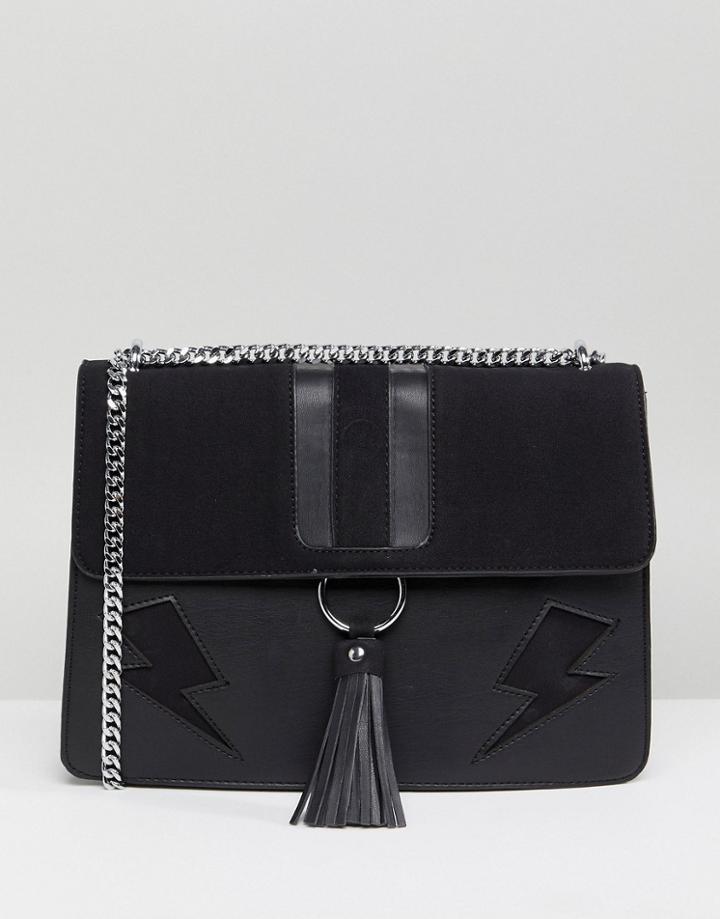 Skinnydip Lightning Laureli Shoulder Bag In Black - Black