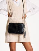 Aldo Andressera Across Body Bag In Black Chevron
