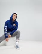 Tommy Jeans Nautical Logo Hoodie In Blue - Blue
