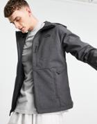 The North Face Apex Bionic Hooded Jacket In Gray-grey