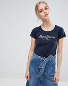 Pepe Jeans Rachels Iconic T-shirt - Navy